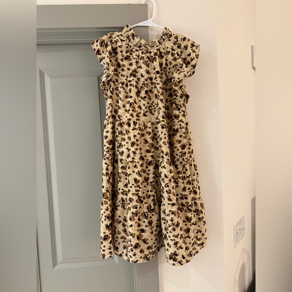 Leopard Tan and Brown Patterned Dress